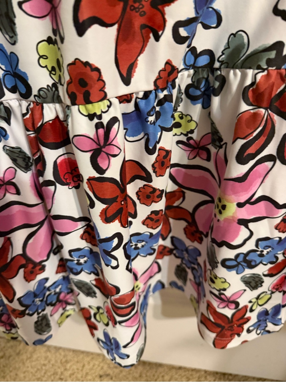 Smith & Quinn NWT Floral Maxi Dress with Pink, Red and Blue Blooms - Picture 2 of 10